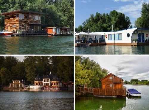 Plávajúce domy na Dunaji