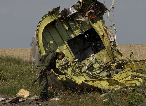 Zrútené lietadlo na Ukrajine