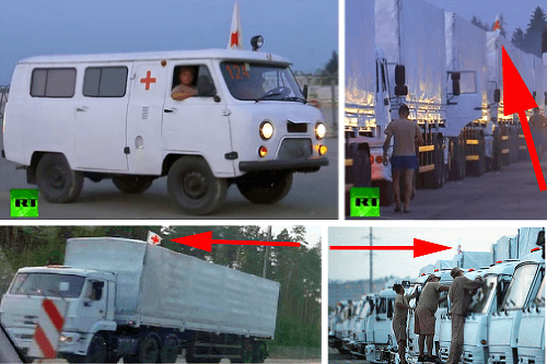 Ruský konvoj s humanitárnou pomocou 