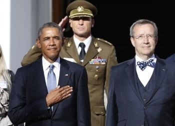Barack Obama a estónsky prezident Toomas Hendrik Ilves 