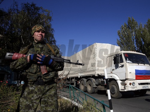 Separatista stráži ruský konvoj