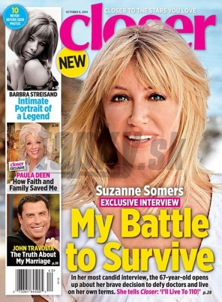 Suzanne Somers krátko pred oslavou 70. narodenín očarila na obálke magazínu tvárou mladice.