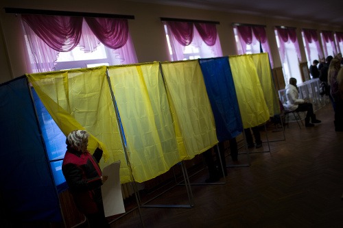 Volebné miestnosti v Kyjeve