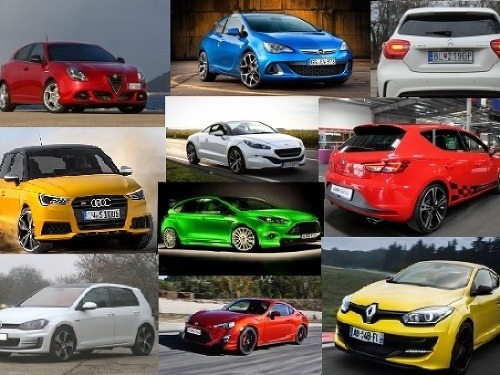 Koláž najlacnejšie športové autá