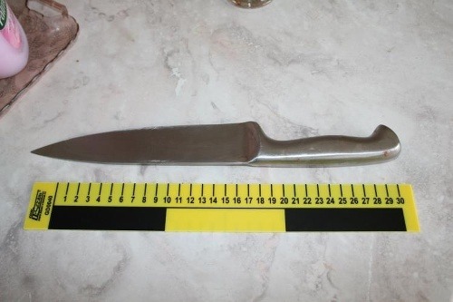 Nôž, ktorým Miroslava bodala svojho priateľa