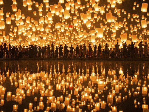 Oslavy Yi Peng a Loi Krathong, Thajsko