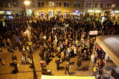 Demonštrácie v Košiciach.