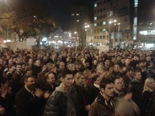 Na poslednej demonštrácii v Bratislave sa zúčastnilo okolo 5-tisíc ľudí
