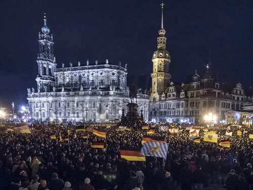 Obrovská demonštrácia v Drážďanoch