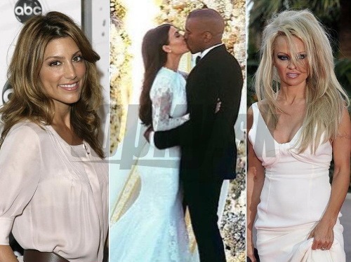 Jennifer Esposito, Kim Kardashian a Kanye West aj Pamela Anderson v roku 2014 prežili svoj veľký deň.