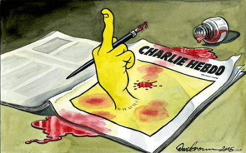 Karikatúra Davea Browna (The Independent)