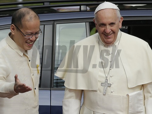 Pápeža Františka privítal prezident Filipín Benigno Aquino III.