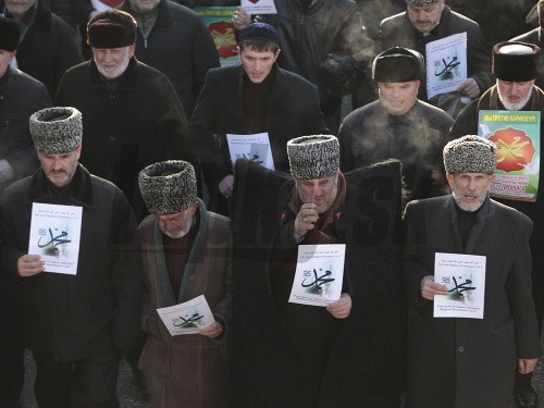Protest v Čečensku