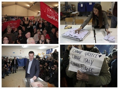 Parlamentné voľby v Grécku vyhrala ľavicová strana Syriza. Jej lídrom je Alexis Tsipras.