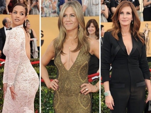 Dascha Polanco, Jennifer Aniston a Julia Roberts pútali na červenom koberci pozornosť.