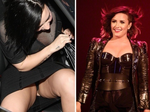 Demi Lovato si pustila fotografov pod sukňu. 