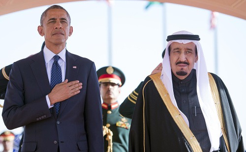 Obama s kráľom Salmanom.