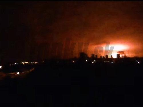 Výbuch muničného skladu v Donecku