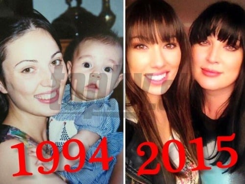 Daniela Christová vyzerá takmer úplne ako jej mama Ivana zamlada. 