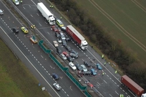 Reťazová havária v grófstve Oxfordshire