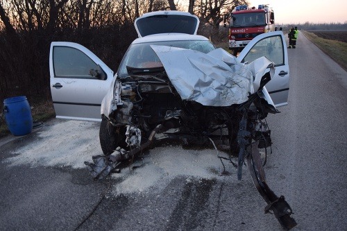 Dopravná nehoda v Trnovci nad Váhom