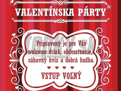 Pozvánka na Valentínsku párty