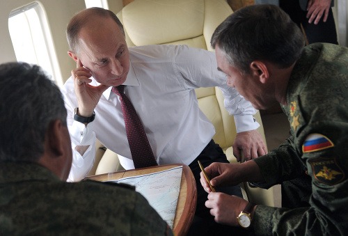 Putin s náčelníkom generálneho štábu.