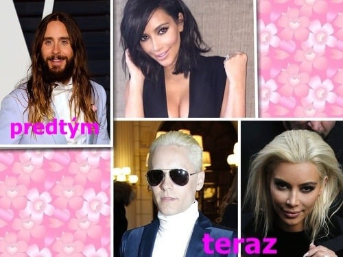 Jared Leto a Kim Kardashian podstúpili nie príliš vydarenú zmenu imidžu. 