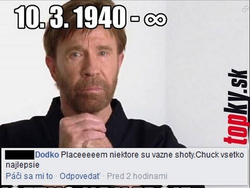 Chuck Norris oslavuje narodeniny