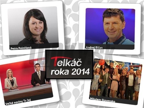 V Telkáči roka 2014 bodovali Petra Polnišová, Andrej Bičan, Veľké noviny Tv Joj, či relácia Milujeme Slovensko. 