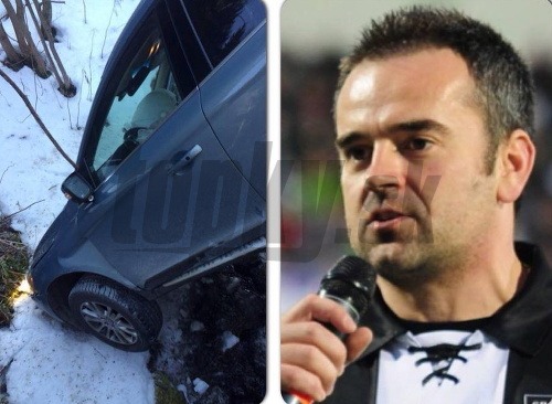 Známy šporotvý moderátor Slavomír Jurko mal autonehodu.