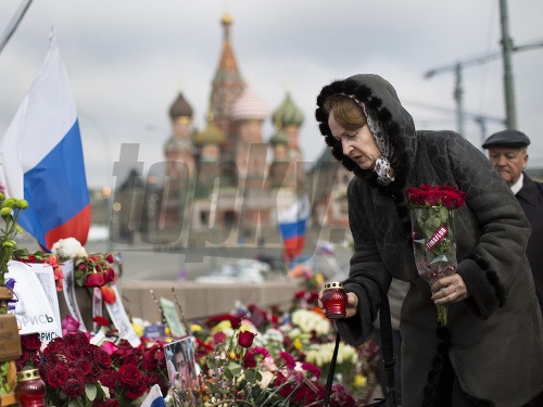 Stúpenci si uctili 40 dní od smrti Borisa Nemcova