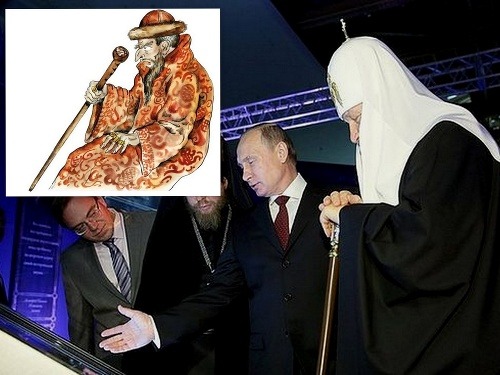 Vladimir Putin na výstave o Ivanovi Hroznom