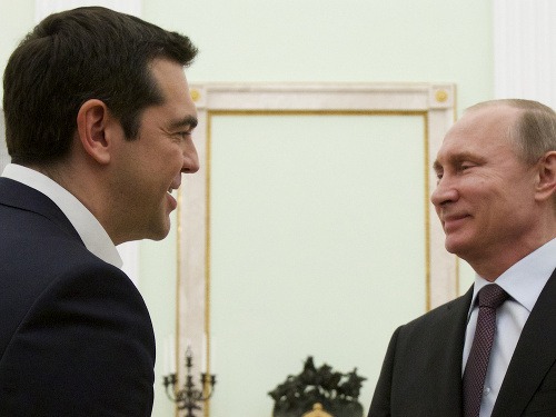 Alexis Tsipras sa stretol s Vladimirom Putinom