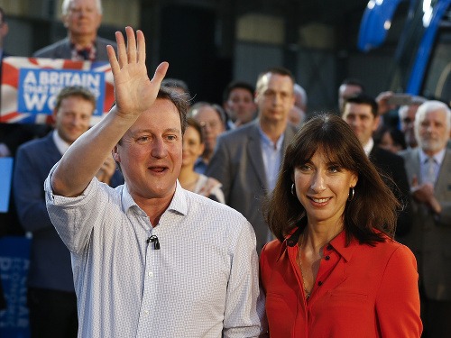 David Cameron s manželkou