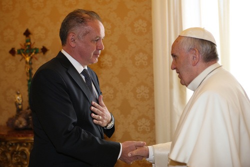 Prezident Andrej Kiska sa stretol s pápežom