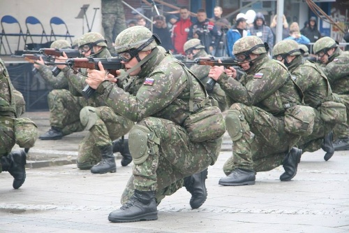 Slovenskí vojaci v akcii
