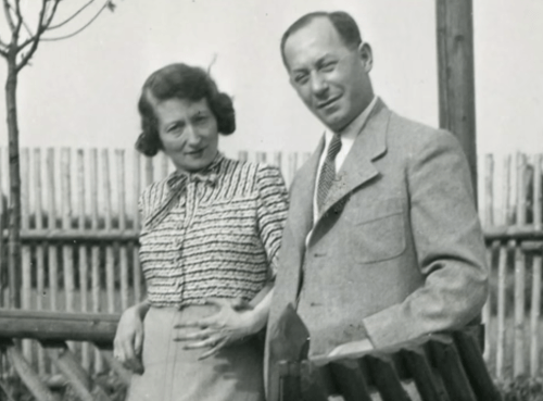 Hedviga Strnadová s manželom Paulom