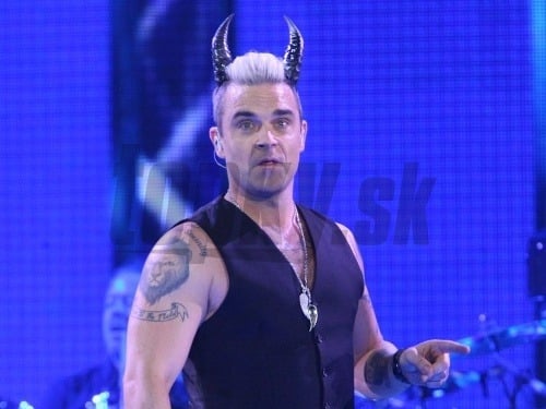 Robbie Williams bol v Bratislave doslova diabolský. 