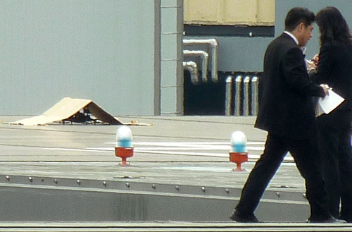 Na streche úradu premiéra Abeho pristál rádioaktívny dron