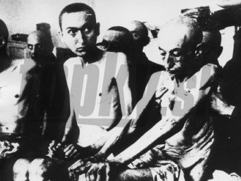 Fotografia urobená pri oslobodení Osvienčimu.