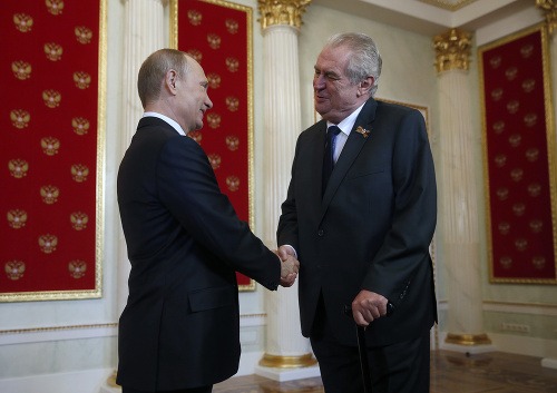Vladimir Putin a Miloš Zeman