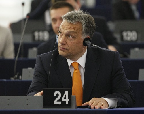 Viktor Orbán na pôde Európskeho parlamentu