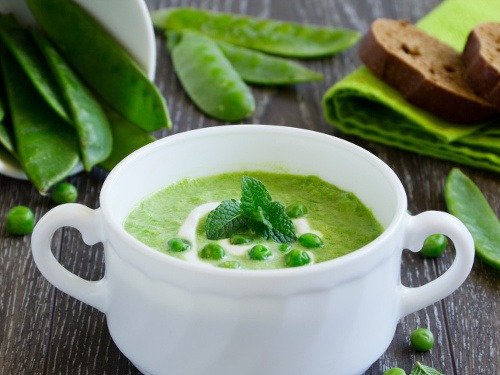 Hrášok je veľmi zdravý.