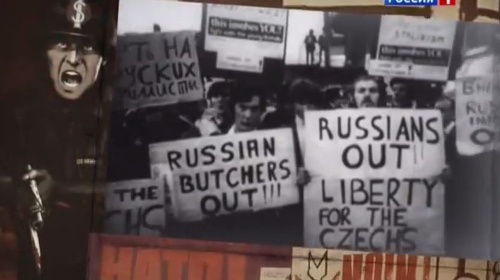 Záber z dokumentu ruskej televízie.