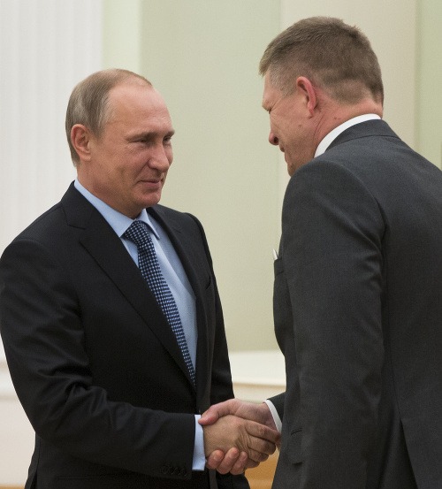 Vladimír Putin a Robert Fico
