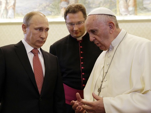 Pápež František prijal Vladimira Putina na súkromnej audiencii 