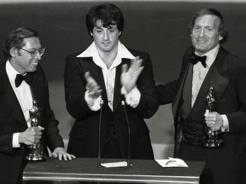 Robert Chartoff (vpravo) aj so Sylvestrom Stallonem 