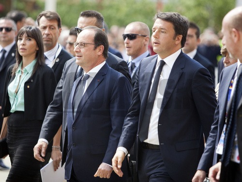 Francois Hollande a Matteo Renzi