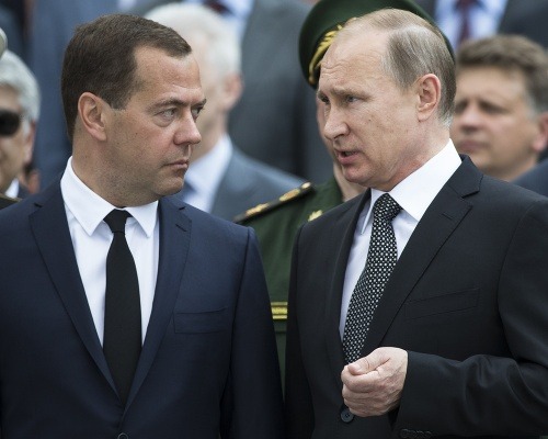 Dmitry Medvedev a Vladimir Putin
